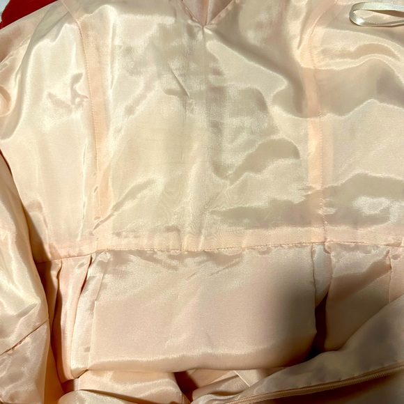 VTG NWT Victoria Royal Ltd Pink Delicately Beaded 100% Silk Ball Gown Opera - Picture 13 of 14